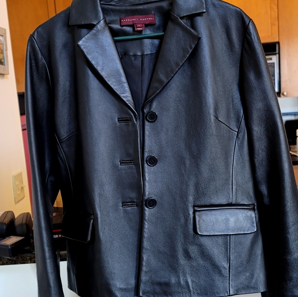 Margaret Godfrey women's button up black blazer